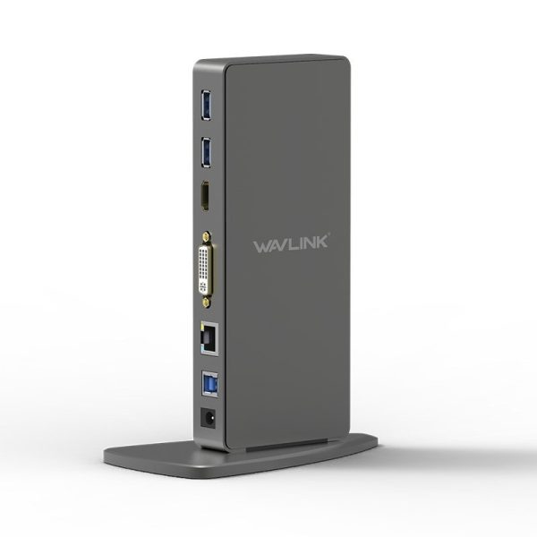 ⁦תחנת עגינה אוניברסלית למחשב נייד Wavlink USB3.0⁩ – תמונה ⁦2⁩