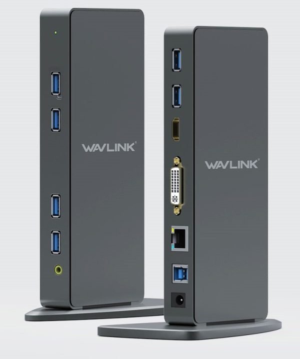 ⁦תחנת עגינה אוניברסלית למחשב נייד Wavlink USB3.0⁩ – תמונה ⁦3⁩