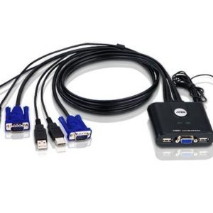 ממתג KVM ל-2 מחשבים Aten CS22U VGA/USB