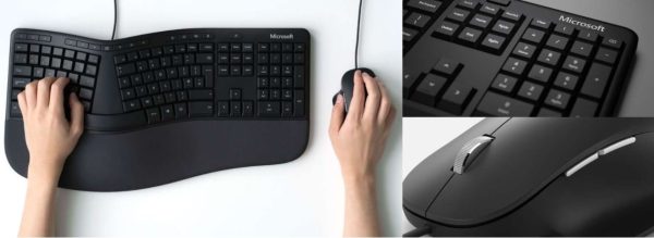 ⁦סט מקלדת ועכבר ארגונומיים חוטיים Microsoft⁩ – תמונה ⁦3⁩
