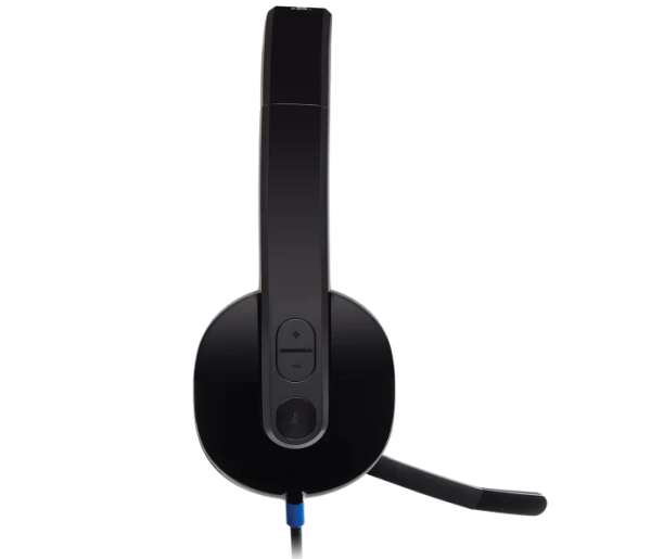 ⁦אוזנייה חוטית USB עם מיקרופון Logitech H540⁩ – תמונה ⁦4⁩