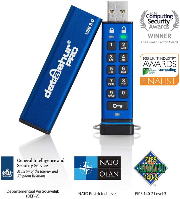 ⁦דיסק און קי מוצפן DOK / USB3 / DatAshur Pro / 4GB⁩ – תמונה ⁦6⁩