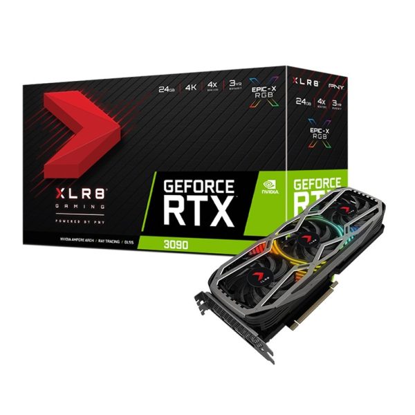 ⁦כרטיס מסך PNY GeForce RTX 3090 24GB XLR8 Gaming Epic-X BULK⁩ – תמונה ⁦2⁩
