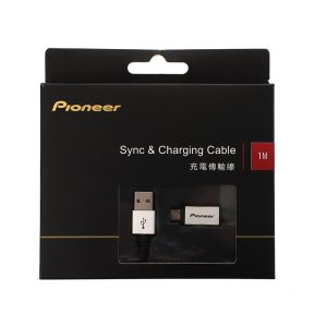 כבל USB ל- TYPE-C איכותי באריזה Pioneer