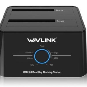 משכפל דיסקים WAVLINK Dual-Bay Hard Drive Docking Station WL-ST334U