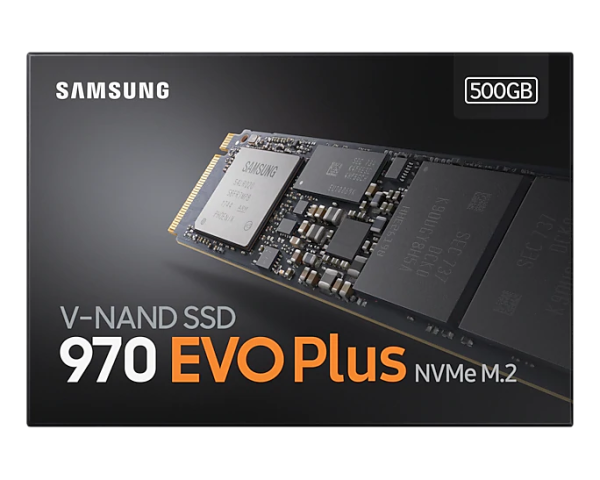 ⁦דיסק SSD Samsung 970 EVO PLUS 500GB M.2 NVMe⁩ – תמונה ⁦2⁩