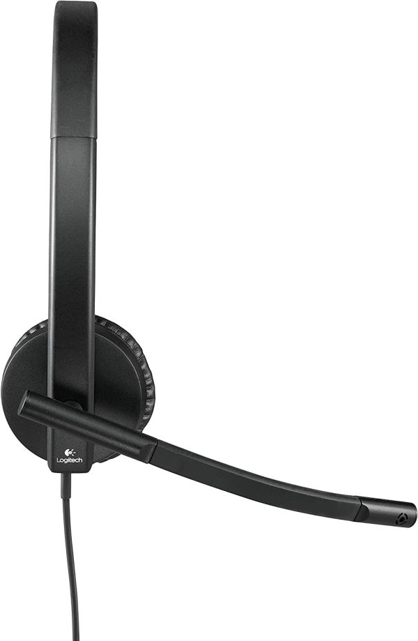 ⁦אוזנייה חוטית USB עם מיקרופון Logitech H570e⁩ – תמונה ⁦3⁩
