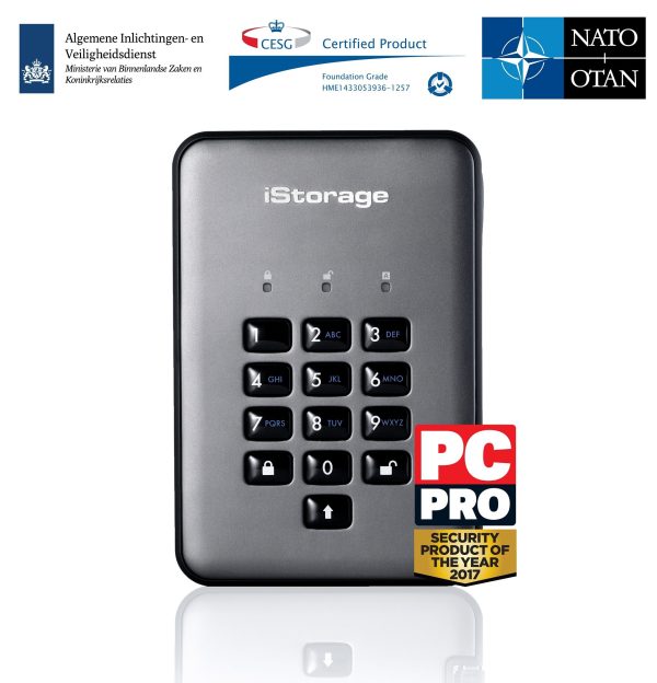 ⁦דיסק מוצפן נייד diskAshur Pro2 SSD 256GB Classified⁩ – תמונה ⁦2⁩