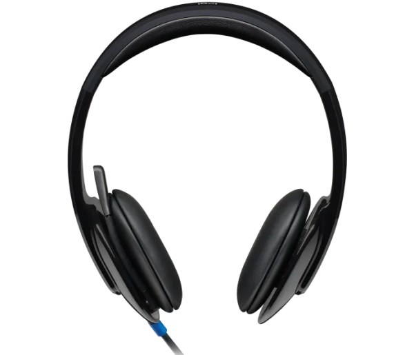 ⁦אוזנייה חוטית USB עם מיקרופון Logitech H540⁩ – תמונה ⁦3⁩