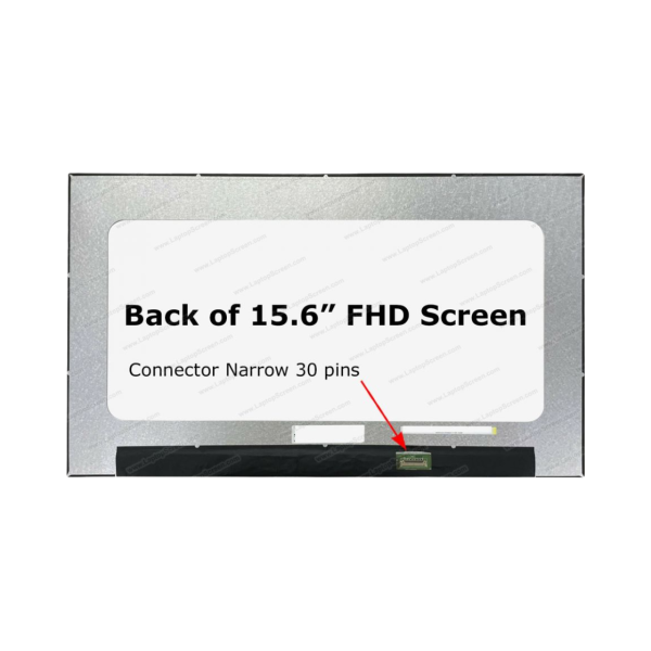 ⁦מסך 15.6 / FHD / Narrow 30PIN / No BR/ SLIM / 17mm pcb on bent⁩ – תמונה ⁦2⁩