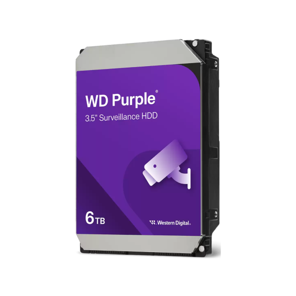 ⁦דיסק קשיח פנימי WD Purple Desktop 3.5" 6TB 5400RPM 64MB 3YL⁩ – תמונה ⁦2⁩