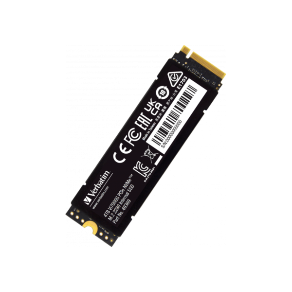 ⁦דיסק VERBATIM Vi7000G PCIe4 NVMe M.2 SSD 4TB 7000/6400⁩ – תמונה ⁦2⁩