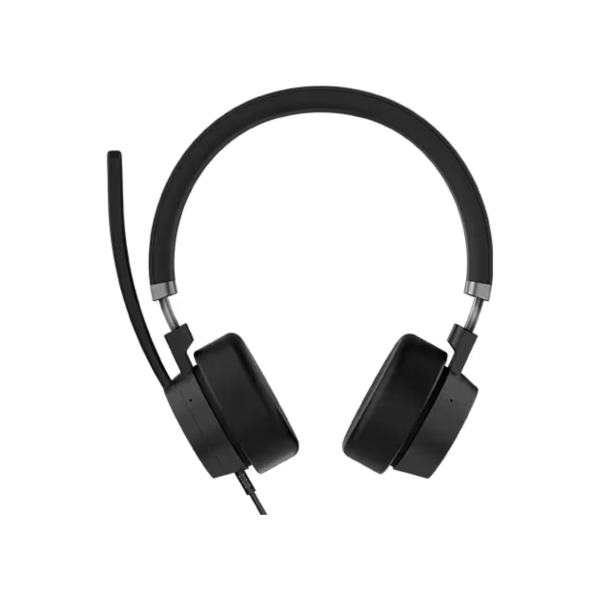 אוזניות חוטיות תומך Lenovo Go Wired ANC USB-C Teams + מתאם 1Y