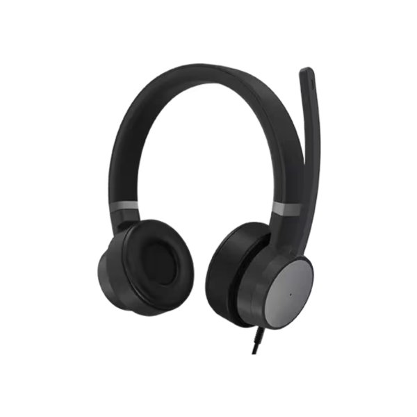⁦אוזניות חוטיות תומך Lenovo Go Wired ANC USB-C Teams + מתאם 1Y⁩ – תמונה ⁦2⁩