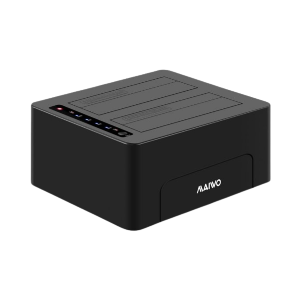 ⁦משכפל | תחנת עגינה Maiwo 3.5'' / 2.5'' Dual Bay SATA HDD & SSD⁩ – תמונה ⁦2⁩