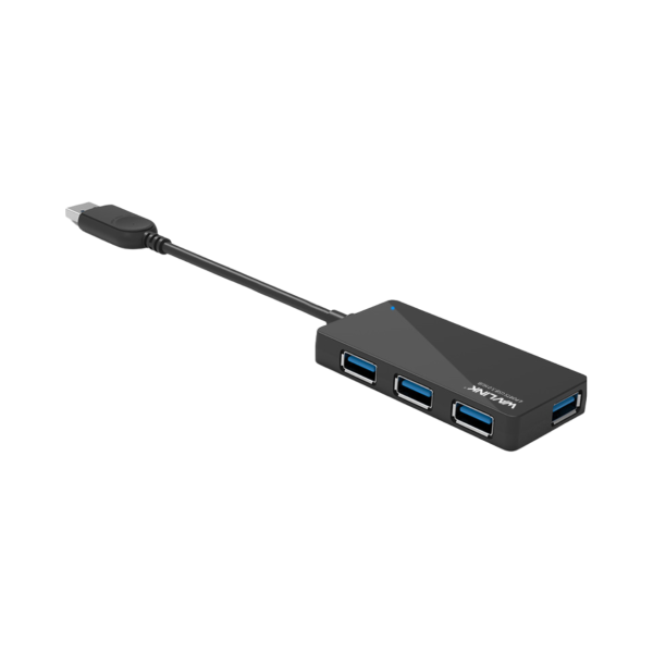 ⁦רכזת מפצל WAVLINK 4-Port 4×USB 3.0 GL3520 אחריות למשך שנה⁩ – תמונה ⁦2⁩