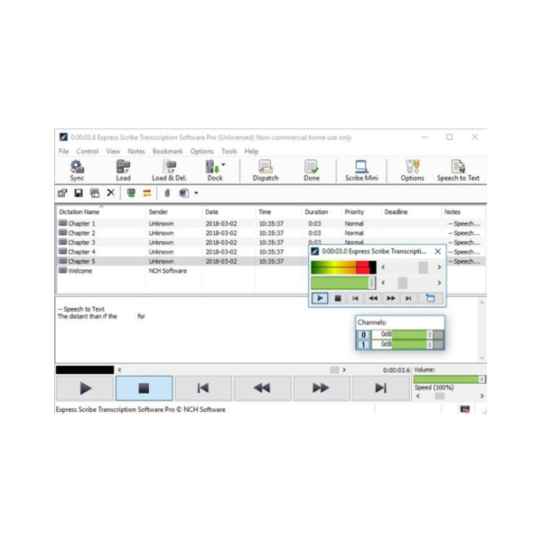רישיונות Express Scribe Transcription Software foot pedal controlled