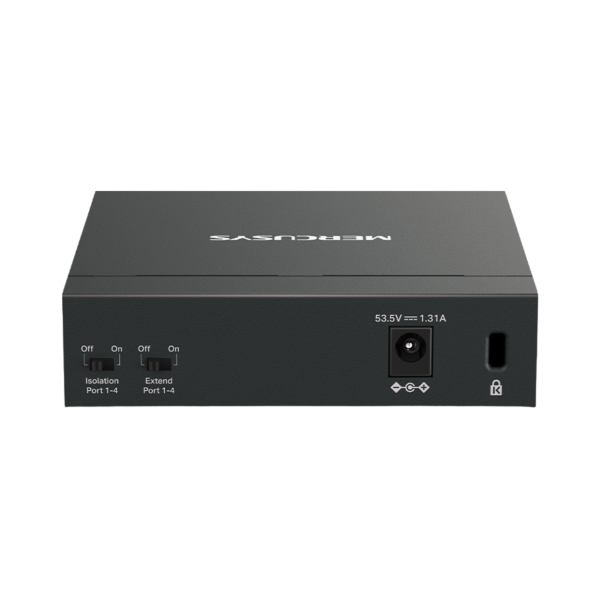 ⁦מתג שולחני Mercusys 5 Ports 10/100/1000Mbps 4-Port PoE+ 1YL⁩ – תמונה ⁦3⁩