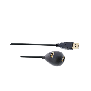 מאריך USB 2.0 שולחני אורך 2 מ' עם רגל מגנטית לאחיזה בטוחה T34652