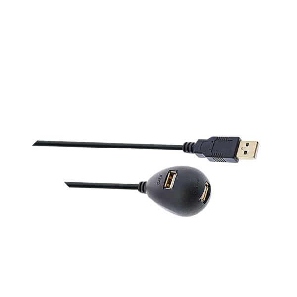 מאריך USB 2.0 שולחני אורך 2 מ' עם רגל מגנטית לאחיזה בטוחה T34652