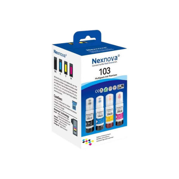⁦מארז סט דיו מקורי למדפסת EPSON 103 ink bottle 127ml שנה אחריות⁩ – תמונה ⁦2⁩