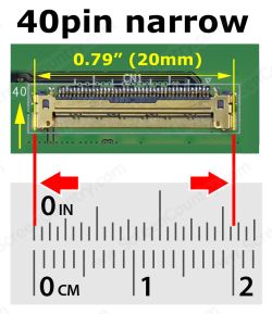 מסך 15.6 / FHD / 40PIN (20mm) / No BR  / SLIM / Touch / IPS